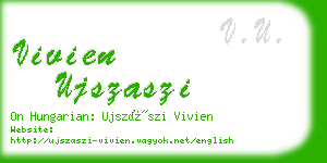 vivien ujszaszi business card